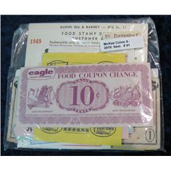 91. Collection of (51) Different Food Stamp Money Issues.