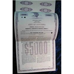 94. 1982 City of Ottumwa, Iowa General Obligation Bond $5000.00