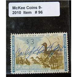 96. 1961 U.S. Federal Duck Stamp. Signed.