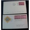 Image 1 : 199. (2) 1939 "50th Anniversary of Statehood" Stamped Covers with postmarks