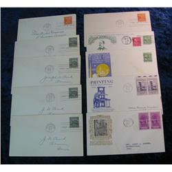 204. (10) 1939 Postmarked First Day Covers. All different.