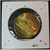 Image 2 : 226. 1872-1972 Kenset(t) Iowa Centennial Medal. Mint error. Brass. 34mm. BU.