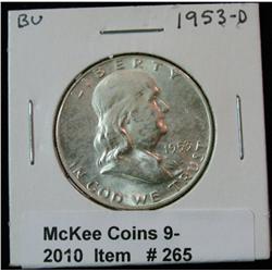 265. 1953 D Franklin Half Dollar. MS 63.