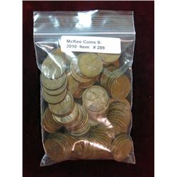 289. (100) Old Unsorted U.S. Wheat Cents. Circulated.
