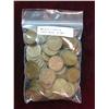 Image 1 : 290. (100) Old Unsorted U.S. Wheat Cents. Circulated.