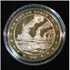Image 1 : 291. 1908 U.S. Navy on World Cruise Proof Medal. Encapsulated. 46mm.
