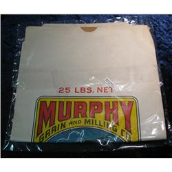 312. Mint condition "AiroLite" Bolted White Corn Meal Bag. Owensboro, Ky.