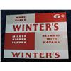 Image 1 : 324. "Winter's 6c Havana" Cigar Box Label. Mint condition.
