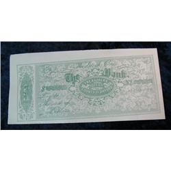 335. Unissued Check "Woodstock, Ont. The Bank Treasurer's Office County
