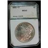Image 1 : 373. 1885 O Morgan Dollar PCI slabbed MS 60.