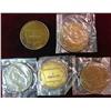 Image 2 : 375. Set of (5) Different Webster City, Iowa Bronze Medals. BU. Includes: