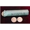 Image 2 : 394. 1958 P Original Unc Roll of Jefferson Nickels. (40 pcs.)