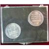 Image 2 : 408. Robert Kennedy & John F. Kennedy Commemorative Medal Set. Silver-