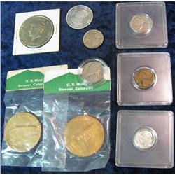 420. Buffalo Nickel; (2) Jefferson Nickels; 1944 Shell Case Cent; 1962 P Proof