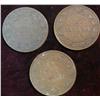 Image 1 : 435. 1907, 12, & 13 Canada Large Cents. VG-F.