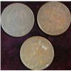 Image 2 : 435. 1907, 12, & 13 Canada Large Cents. VG-F.