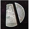 Image 1 : 439. 1872 U.S. Seated Liberty Half or should I say 2/3 of a half.  Years ago 