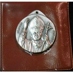 448. John Paul II "Redemptions 1983" Medal with original holder.
