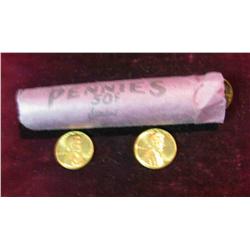 452. 1958 P Original Gem BU Roll of Lincoln Cents.