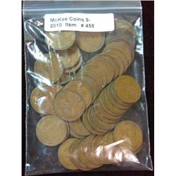 458. (50) Old Wheat Cents with many dating back into the teens.