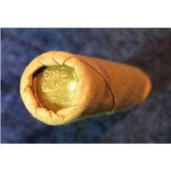 470. 1958 P Original BU Bankwrapped Roll of Lincoln Cents. (50 pcs.).