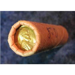 472. 1955 D Original BU Bankwrapped Roll of Lincoln Cents. (50 pcs.).