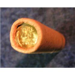 477. 1956 D Original BU Bankwrapped Roll of Lincoln Cents. (50 pcs.).