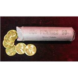 478. 1961 D Original BU Roll of Lincoln Cents.(50 pcs.)