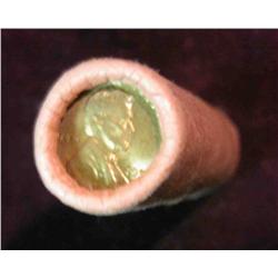487. 1958 D Original BU Bankwrapped Roll of Lincoln Cents. (50 pcs.).