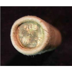 489. 1955 S Original BU Bankwrapped Roll of Lincoln Cents. (50 pcs.).