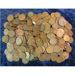 492. (325) Mixed date Wheat Cents. 