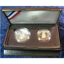 526. 1989 Congressional Two-Coin Proof Set. Original as issued.