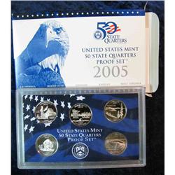 536. 2005 S U.S. State Quarters Proof Set. Original as issued.