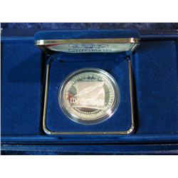 558. 1987 S U.S. Constitution Proof Silver Dollar in Original Box of issue.