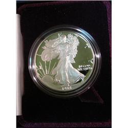 562. 1988 S U.S. American Eagle Proof Silver Dollar in original box as issued.  