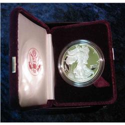 564. 1988 S U.S. American Eagle Proof Silver Dollar in original box as issued.