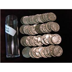 585. Roll of (40) Circulated Old Buffalo Nickels with Indian Heads. In a plastic tube.