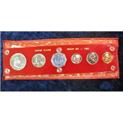 594. 1961 U.S. Proof Set in Capital holder. Complete with Deep Mirror Cameo