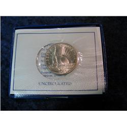 595. 1986 D Statue of Liberty Commemorative Half Dollar. In original box.