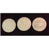 Image 1 : 635. Three-Piece Set of Anamosa Prison Tokens Good For .20c, .25c, & .50c.