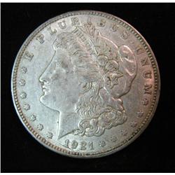 684. 1921 D Morgan Silver Dollar. VF 20.
