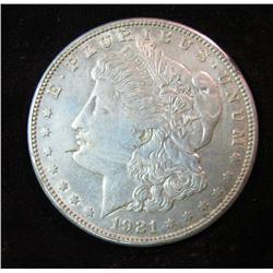 685. 1921 S Morgan Silver Dollar. EF 40.