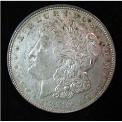693. 1921 P Morgan Silver Dollar. EF 40.