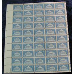 723. Original Mint Sheet of 1754-1954 Columbia University .03c Stamps.