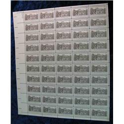 728. Original Mint Sheet of Wheatland Home of James Buchanan .03c.