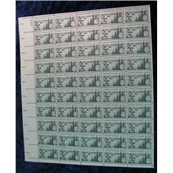 730. Original Mint Sheet of Minnesota Statehood 1858-1958 .03c  Stamps.