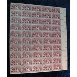 734. Original Mint Sheet of 1857-1957 National Education Association .03c