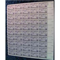 738. Original Mint Sheet of 1956 Fifth International Philatelic Exhibition .03c Stamps.