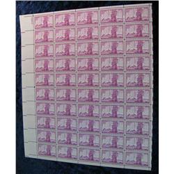 740. Original Mint Sheet of 300th Anniversary of New York City .03c Stamps.