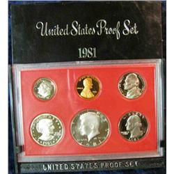 744. 1981 S U.S. Proof Set. Original as issued.